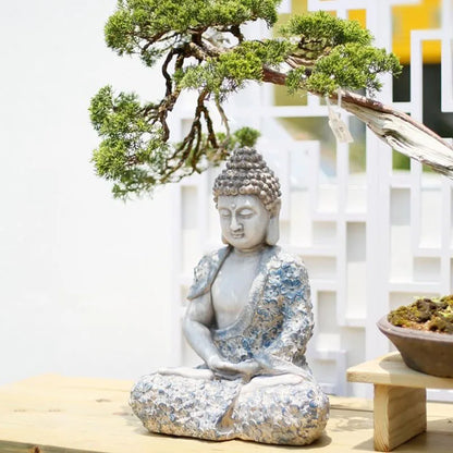 Chinese Zen Buddha Statue – Cement Garden & Balcony Décor