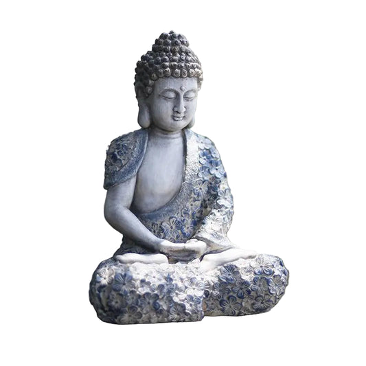 Chinese Zen Buddha Statue – Cement Garden & Balcony Décor