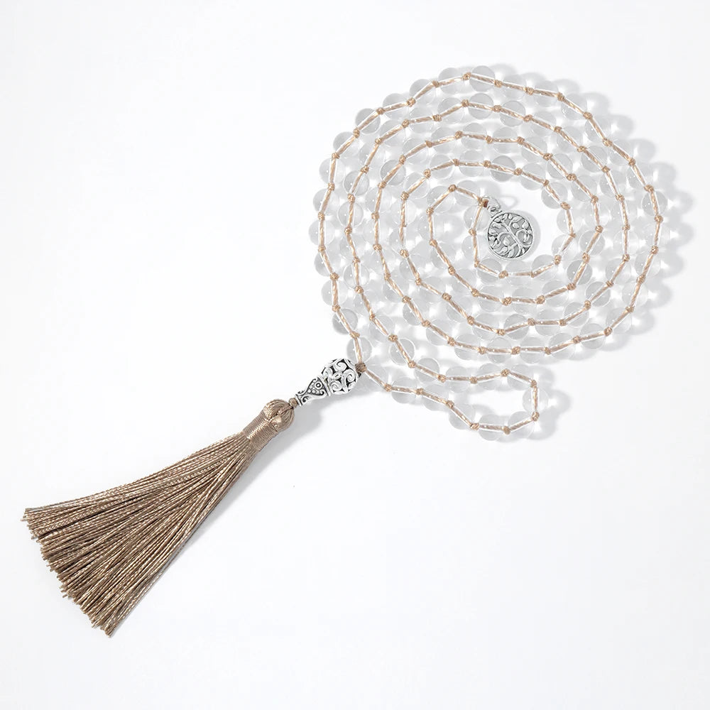 Crystal Mala Necklace – 108 Beads
