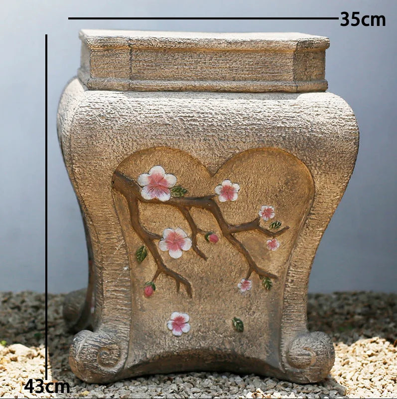 Chinese Zen Buddha Statue – Cement Garden & Balcony Décor